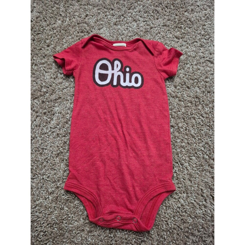 Ohio state homage bodysuit size 9-12 months